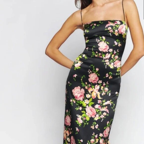 Reformation Frankie Silk Dress - Polina - Picture 3 of 9